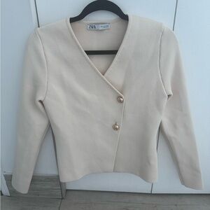NWOT Zara Tailored Knit Jacket Size Medium